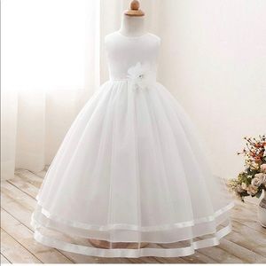 White kids gown